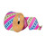 VIC-Q180842 - 2.5"x10yd Fuchsia/Blue/Green Stripe Dots - Vickerman