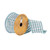 VIC-Q180914 - 2.5"x10yd Teal/Gray/White Plaid Dupion - Vickerman