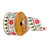VIC-Q214645 - 2.5"x10yd White Nordic Poinesttia Ribbon - Vickerman