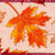 VIC-Q215075 - 2.5"x10yd Jute Fall Leaves Ribbon - Vickerman