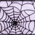 VIC-Q221167 - 2.5"x10yd White Black Spiderweb Ribbon - Vickerman
