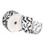 VIC-Q221168 - 2.5"x10yd White Black Velvet Bats Ribbon - Vickerman