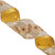 VIC-Q222749 - 4"x5yd Champagne/Gold Floral Ribbon - Vickerman