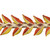 VIC-Q222969 - 2.5"x5yd Olive Harvest Leaves Ribbon - Vickerman