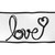VIC-Q228970 - 4"x10yd White/Black Love Print Ribbon - Vickerman
