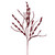 VIC-QG223365 - 34" Burgundy Wavy/Spiral Glitter Spray, 6-Pack - Vickerman
