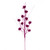 VIC-QG224413 - 30" Hot Pink Mini Flower Glitter Spray, 6-Pack - Vickerman