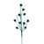 VIC-QG224442 - 30" Teal Mini Flower Glitter Spray, 6-Pack - Vickerman