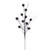 VIC-QG224487 - 30" Pewter Mini Flower Glitter Spray, 6-Pack - Vickerman