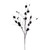 VIC-QG224617 - 33" Black Star/Ball Glitter Spray, 6-Pack - Vickerman