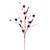 VIC-QG224665 - 33" Burgundy Star/Ball Glitter Spray, 6-Pack - Vickerman