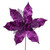 VIC-QG227926 - 11" Plum Glitter Mesh Poinsettia, 6-Pack - Vickerman