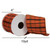 VIC-QR224106 - 4"x10yd Orange Dupion Plaid Ribbon - Vickerman