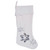 VIC-QTX17543 - 8"x19" Silver Flakes Stocking - Vickerman