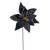 VIC-RG230117 - 21.5" Black Poinsettia 11" Flower, 6-Pack - Vickerman