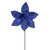 VIC-RG231102 - 21.5" Blue Sequin Poinsettia 11" Flower, 6-Pack - Vickerman
