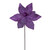 VIC-RG231126 - 21.5" Plum Sequin Poinsettia 11" Flower, 6-Pack - Vickerman