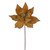 VIC-RG232308 - 21.5" Gold Poinsettia 12" Flower, 6-Pack - Vickerman