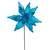 VIC-RG234912 - 21.5" Turquoise Poinsettia 12" Flower, 6-Pack - Vickerman