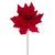 VIC-RG240703 - 20" Red Velvet Striped 10" Flower, 3-Pack - Vickerman