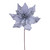 VIC-RG240707 - 20" Silver Velvet Striped 10" Flower, 3-Pack - Vickerman