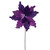 VIC-RG240926 - 20" Plum Velvet Sugar 11.5" Flower, 3-Pack - Vickerman