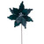 VIC-RG240974 - 20" Midnight Green Velvet 11.5" Flower, 3-Pack - Vickerman