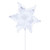 VIC-RG241511 - 20" White Deluxe Velvet 13" Flower, 3-Pack - Vickerman