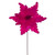 VIC-RG241570 - 20" Fuchsia Deluxe Velvet 13" Flower, 3-Pack - Vickerman