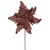 VIC-RG241576 - 20" Mocha Deluxe Velvet 13" Flower, 3-Pack - Vickerman