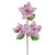 VIC-RG241779 - 26" Pink Velvet Trio Razor 6" Flower, 3-Pack - Vickerman