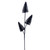 VIC-RX230317 - 20" Black Glitter Cone Tree Spray, 6-Pack - Vickerman