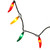 VIC-V11CP35 - 35 Lights Red/Green/Yel Chili Pepper EC Set 4" - Vickerman