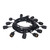 VIC-V17S141 - 12 Lights Clear S14 E26 Patio Set 24"Sp 24'L - Vickerman