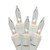 VIC-W6W4321 - 100 Lights Clear/Warm White Icicle EC Set 9'L - Vickerman