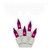 VIC-W6W4326 - 100 Lights Purple/Warm White Icicle EC Set 9'L - Vickerman
