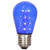 VIC-X14ST12-5 - S14 LED Blue Transparent Bulb E26 Base, 5-Pack - Vickerman