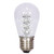 VIC-X14ST1P-5 - S14 LED Pure White Transparent Bulb E26 Base 5pk - Vickerman