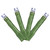 VIC-X17G245 - 144 Lights LED Cool Wt Cluster Set Green Wire E-C 24'L - Vickerman