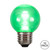 VIC-X17G5004 - G50 Green TUBE LED E26 BULB, 10-Pack - Vickerman