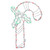 VIC-X490521 - 35 Lights LED Candy Cane Window Decor 17x11" - Vickerman