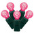 VIC-X6G9535 - 50 Lights LED Magenta/Green Wire G12 EC Set 6"Sp25'L - Vickerman