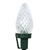 VIC-X8GC729 - 25 Lights LED C7 Pur White Refl EC Set Green Wire 8"Sp - Vickerman