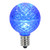 VIC-XLED17G52-10 - G50 Faceted LED Blue Bulb E17 .45W, 10-Pack - Vickerman