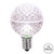 VIC-XLED17G5P-10 - G50 Faceted LED Pure White E17 .45W, 10-Pack - Vickerman