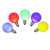 VIC-XLED5CG40 - G40 Multi Ceramic LED Bulbs 5 Pack - Vickerman