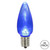 VIC-XLEDTC92-25 - C9 Blue Transparent LED Bulb 25//Bag - Vickerman