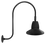 Gooseneck Style3 13W Warm LED 15 Straight Shade Black
