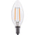 EiKO LED2.5WB11E12/FIL/827-DIM-G7 LED Advantage Filament B11 320 Deg, 2.5W-200Lm, Dimmable, 80CRI, 2700K, E12, 120Vac Clear, LED2.5WB11E12/FIL/827-DIM-G7 or EiKO