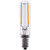 EiKO LED2WT6E12/FIL/827-DIM-G7 LED Advantage Filament T6 320 Deg, 2W-120Lm, Dimmable, 80CRI, 2700K, E12, 120Vac, LED2WT6E12/FIL/827-DIM-G7 or EiKO